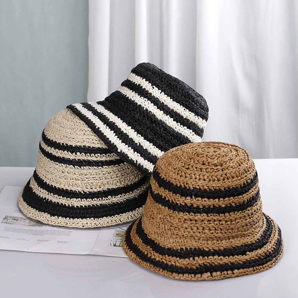 Bucket Hat Straw - women's beach hat Bucket hat women's