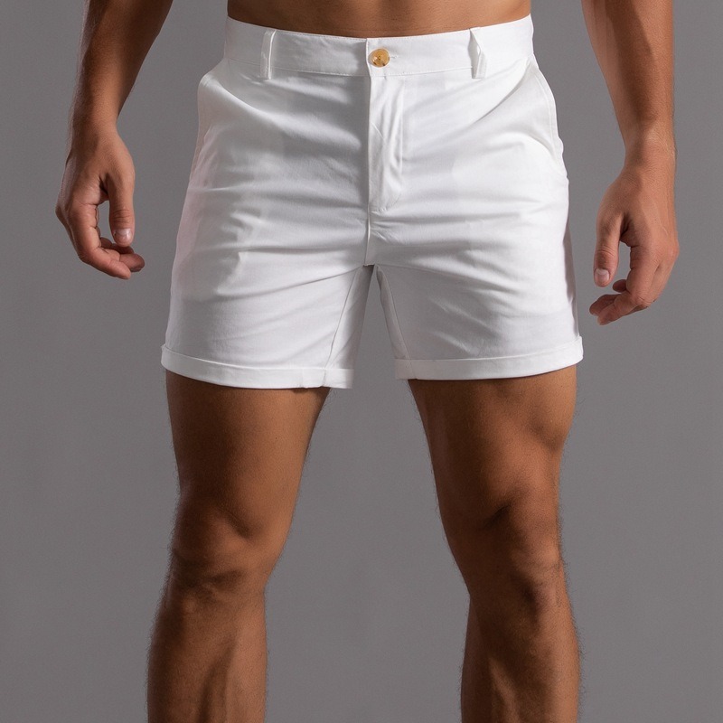 Men Slim Fit Chino Shorts Roll - Shorts Chino Slim review and price