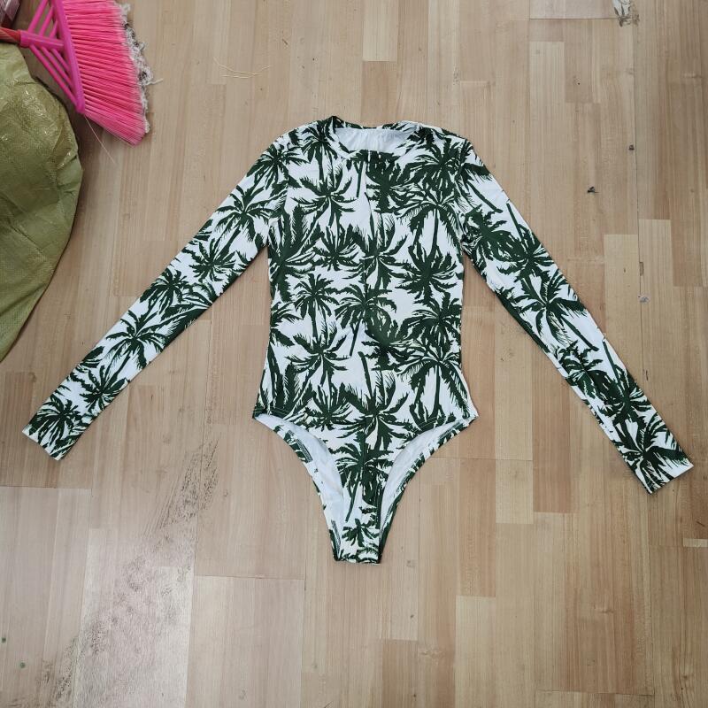 Tropical Palm Print Bodysuits  - Swim Trunk Quick Dry review and price