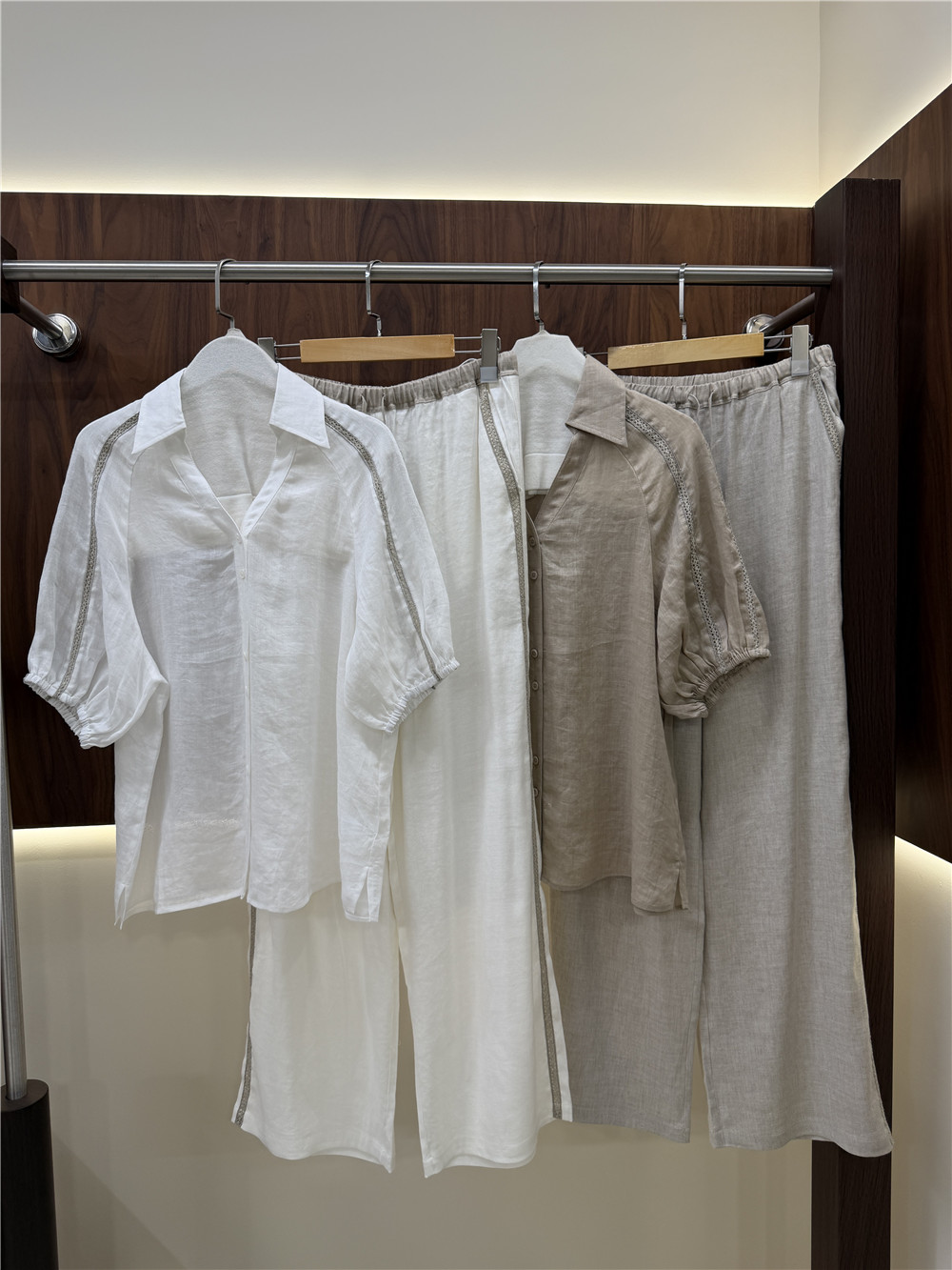 Women's Lape Short-Sleeve Shir - Short Linen Drawstring review and price