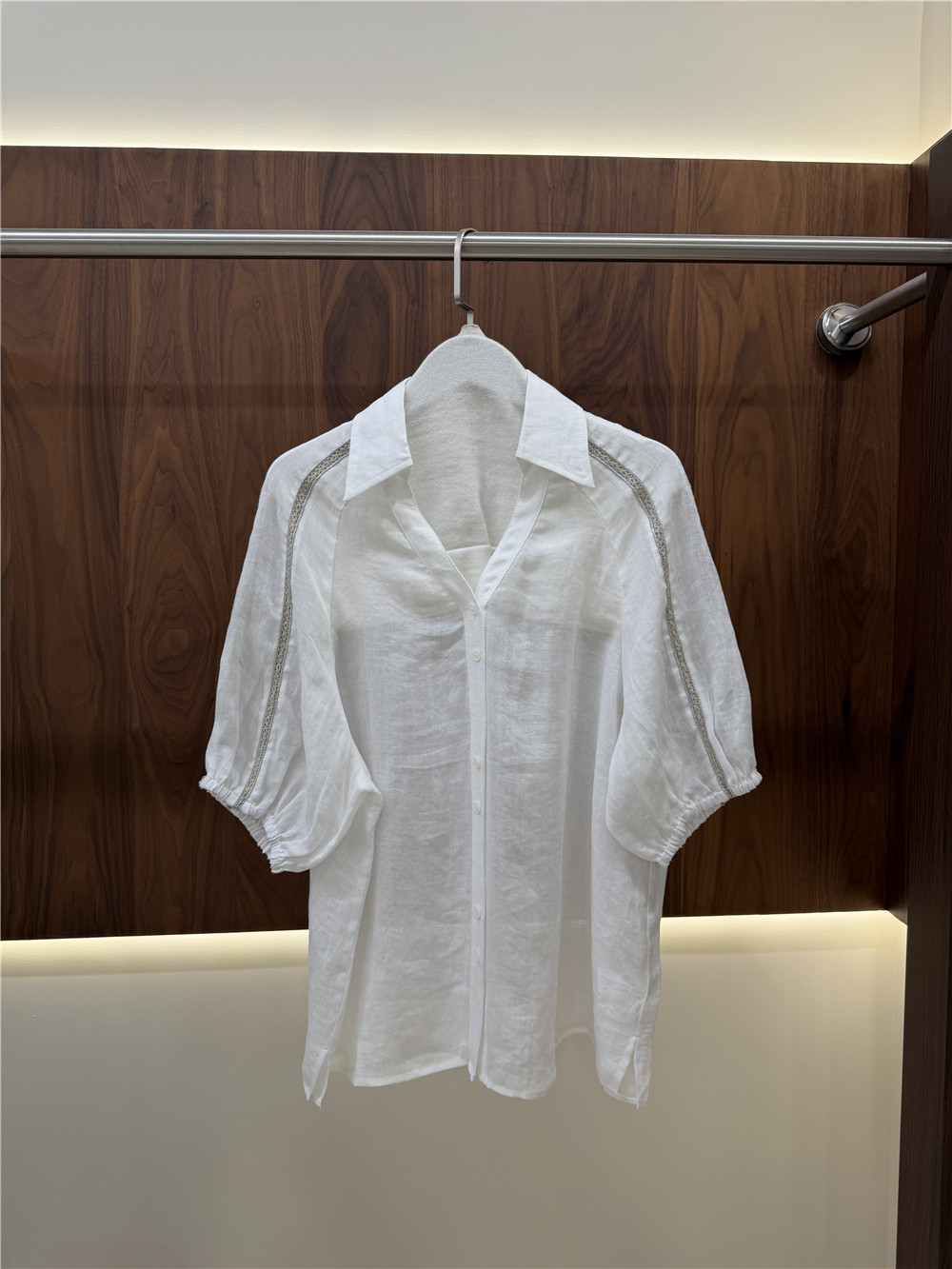 Women's Lape Short-Sleeve Shir - Short Linen Drawstring review and price