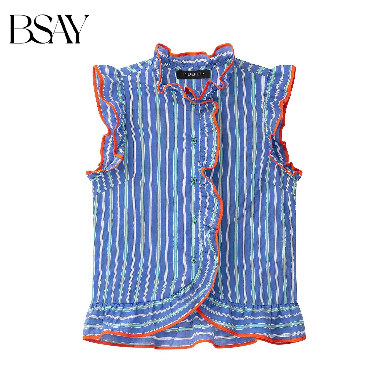 BSAY Women Colorful Striped Sl - Shirt Camp Collar review and price