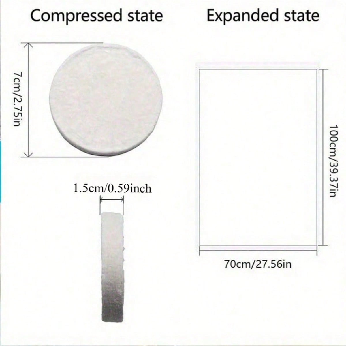 1pc  Large Compressed Towel Di - Beach Towel Large review and price